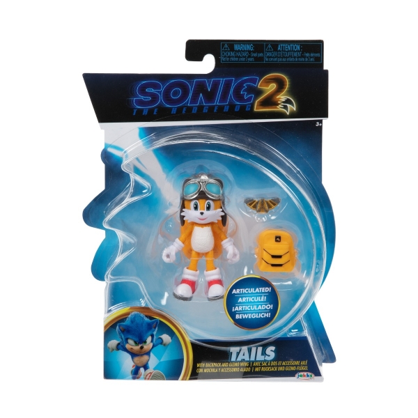 Figurina articulata Tails 10 cm, Sonic movie 2
