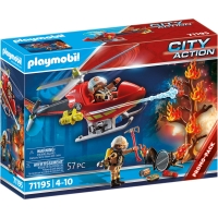 Elicopter de pompieri cu 2 figurine- Playmobil