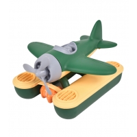 Avion simpatic din plastic reciclat, 24 cm
