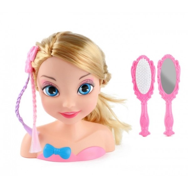Cap de papusa Lauren pentru coafat cu accesorii, Toi-Toys