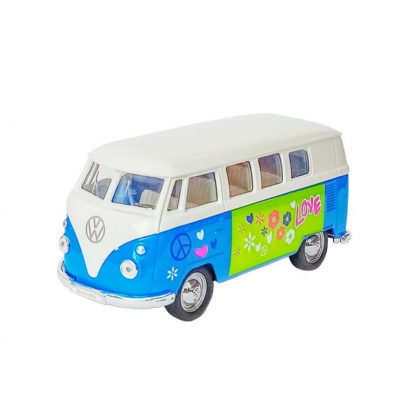 Macheta metalica Volkswagen 1962, 12 cm, Albastru