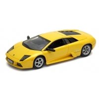 Macheta metalica Welly 1:34 Lamborghini Murcielago, Galben, 12 cm