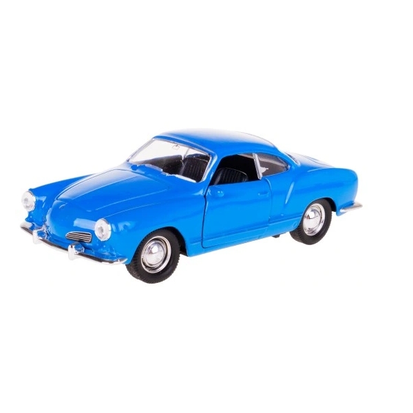 Macheta metalica Welly 1:34 Volkswagen Karmann Ghia Coupe, Albastru, 12 cm