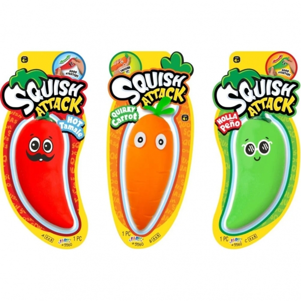 Figurina flexibila Jaru, Leguma, Squish Attack, Diverse modele