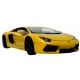 Macheta metalica Welly 1:34 Lamborghini Aventador Coupe, Galben
