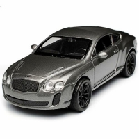Macheta metalica Welly 1:34 Bentley Continental SuperSports, Gri