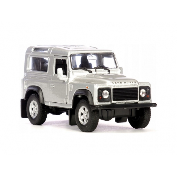 Macheta metalica Welly 1:34 Land Rover Defender, Gri