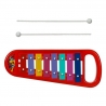 Jucarie interactiva instrument muzical Xilofon, de jucarie pentru copii, multicolor cu 8 tonuri muzicale, 28,5x11x2 cm