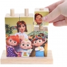 Puzzle din cuburi Cocomelon 4 imagini, 18 luni+, 9 piese