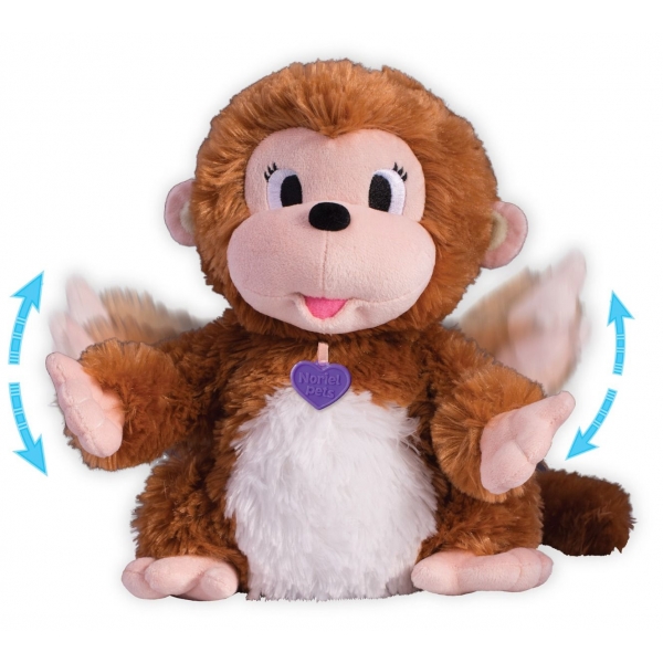 Jucarie interactiva de plush Noriel Pets - Maimutica Moki