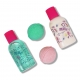Set de baie crema de corp, gel de dus si bombe de baie pentru fetite Create It!