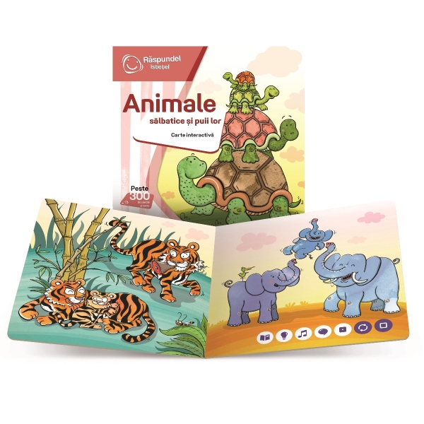 Carte Raspundel Istetel - Animale salbatice si puii lor