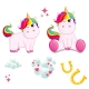 Set Stickere de perete 3D Unicorn Dream Horse, Toi-Toys