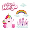 Set Stickere de perete 3D Unicorn Dream Horse, Toi-Toys