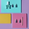 Set de unghii pentru fetite, oja si sclipici 4 culori Create It!