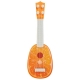 Mini chitara Eccho cu imprimeu portocala, 36 cm