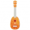 Mini chitara Eccho cu imprimeu portocala, 36 cm