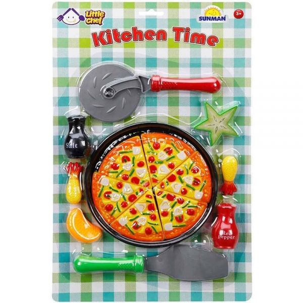 Set de joaca Pizza cu accesorii, Little Chef
