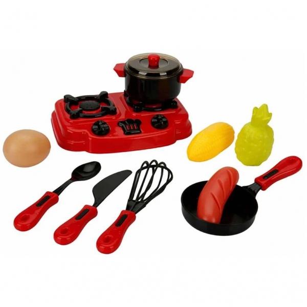 Set de joaca aragaz cu accesorii, Little Chef