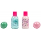 Set de baie crema de corp, gel de dus si bombe de baie pentru fetite Create It!