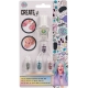 Set de unghii pentru fetite, oja si sclipici 4 culori Create It!