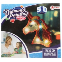 Set de creatie cu diamante lampa unicorn