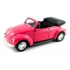 Macheta metalica Welly 1:34 Volkswagen Beetle, Roz