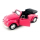 Macheta metalica Welly 1:34 Volkswagen Beetle, Roz