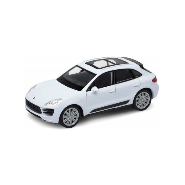 Macheta metalica Welly 1:34 Porsche Macan Turbo, Alb