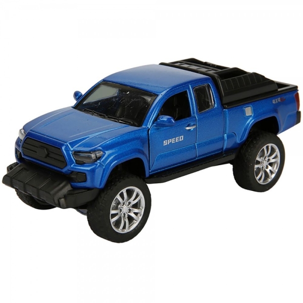 Masina de teren 1:32 din metal, Pick Up 4x4, Maxx Wheels, Albastru