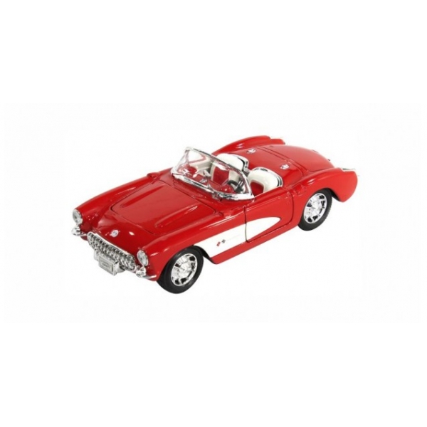 Macheta metalica Welly 1:34 Chevrolet 1957 Corvette, Rosu