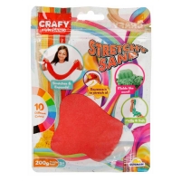 Nisip Kinetic Crafy, 200 g, Rosu