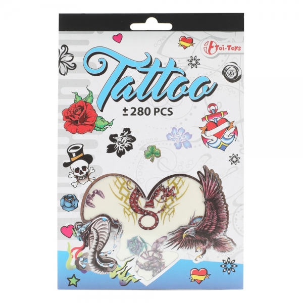 Set de 280 tatuaje temporare pentru fetite, Diverse modele