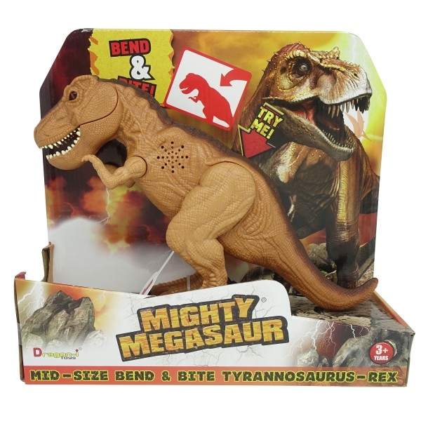 Dinozaur cu lumini si sunete T-Rex Maro, 30 cm