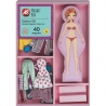 Cutie magnetica Magnet Box Fashion Girl Dress-Up cu 40 de magneti din lemn
