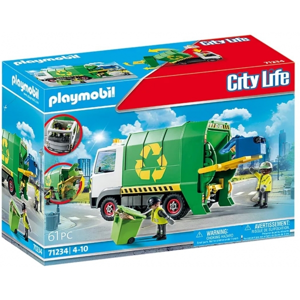Playmobil - Camion De Reciclare Cu Accesorii
