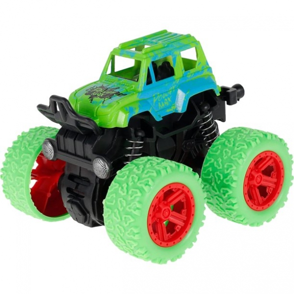 Masinuta off road cu pullback, 9cm, Verde