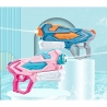Set de 2 pistoale cu apa, Albastru si Roz, 4 duze, 900ml