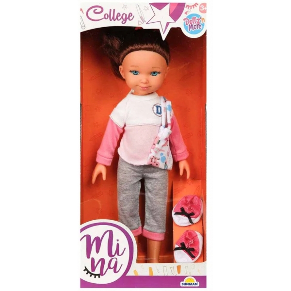 Papusa Mina la facultate, Dollz n More, 35 cm