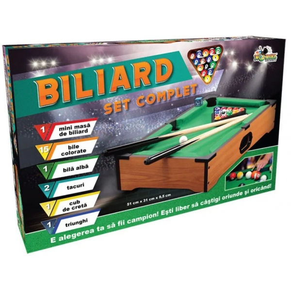 Masa de biliard din lemn Noriel Games, 51 cm