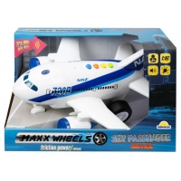 Jucarie interactiva Avion cu lumini si sunete, Maxx Wheels, 1:16