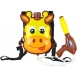 Pistol cu apa cu rezervor tip rucsac, bretele ajustabile, Girafa, Galben, 3 ani+