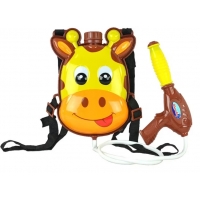 Pistol cu apa cu rezervor tip rucsac, bretele ajustabile, Girafa, Galben, 3 ani+