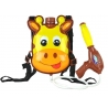 Pistol cu apa cu rezervor tip rucsac, bretele ajustabile, Girafa, Galben, 3 ani+