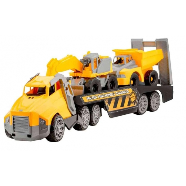 Set de joaca  transportator cu utilaj de constructii, Maxx Wheels