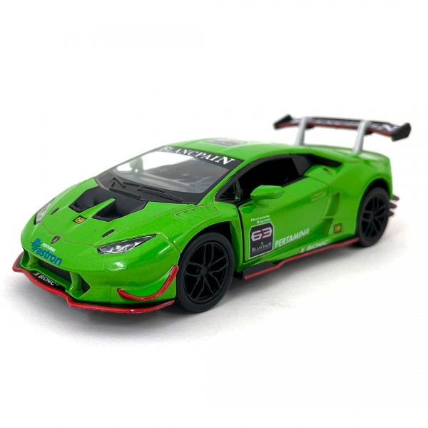 Macheta metalica 1:34 Lamborghini Huracan, 12 cm, Verde