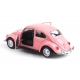 Macheta metalica 1:34 Volkswagen Classical Beetle 1967 , 12 cm, Roz