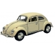 Macheta metalica 1:34 Volkswagen Classical Beetle 1967 , 12 cm, Crem