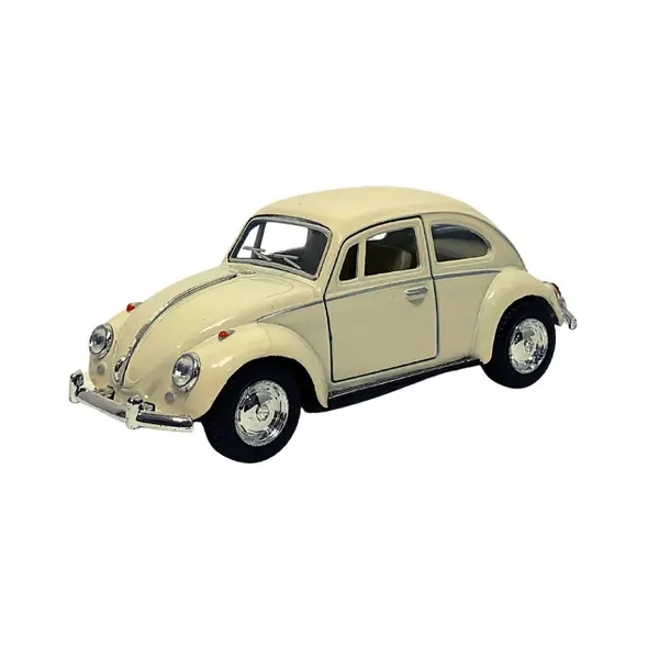 Macheta metalica 1:34 Volkswagen Classical Beetle 1967 , 12 cm, Crem