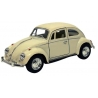 Macheta metalica 1:34 Volkswagen Classical Beetle 1967 , 12 cm, Crem